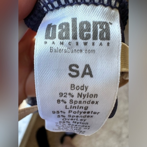 Balera Dancewear Dress- Navy Blue Adult Small - Picture 3 of 12